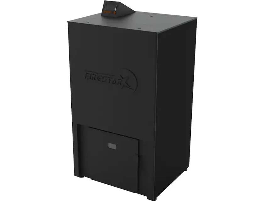 Cazan pe peleti, Firestar, 26kW, Otel, Negru mat