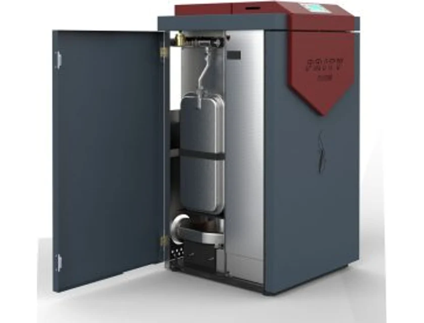 Centrala peleti compacta Prity PLW35B EH – 35kW cu pompa si vas