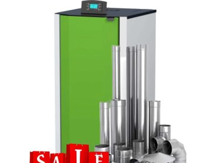 Centrala peleti Mareli compacta Matera AUTO 24kW Mareli – kit evacuare inox